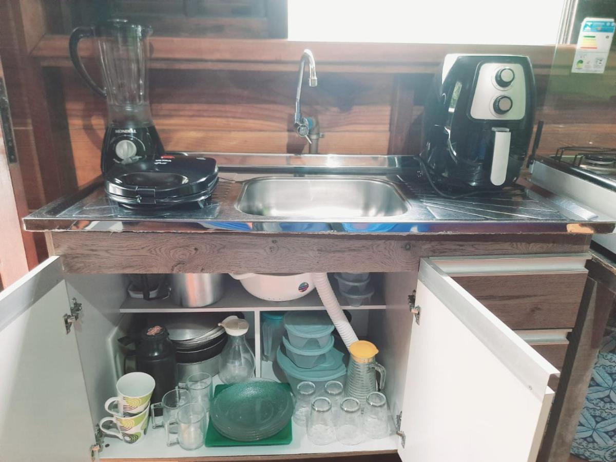 827 Chale Pe Na Areia, Completo Na Praia Do Estaleiro Em Ubatuba - 1 Dormitorio, 1 Banheiro, 1 Vaga De Garagem Εξωτερικό φωτογραφία