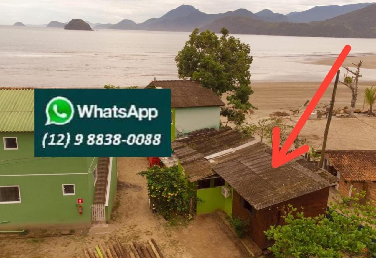 827 Chale Pe Na Areia, Completo Na Praia Do Estaleiro Em Ubatuba - 1 Dormitorio, 1 Banheiro, 1 Vaga De Garagem Εξωτερικό φωτογραφία